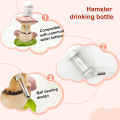 BELEATAL hamster food bowl for easy meals and tidy feeding