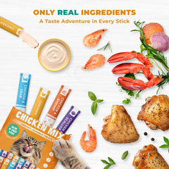 Beloved Pets crab-tube bite for felines, enticing seafood option
