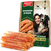 Beloved Pets Chicken Jerky Strips 10.6 oz for dogs, long-lasting chew ideal for training.