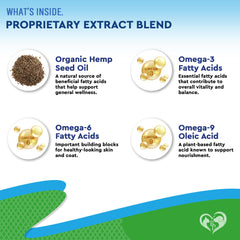 Beloved Pets hemp oil drops multivitamin formulation with vitamins A and E for joint health.