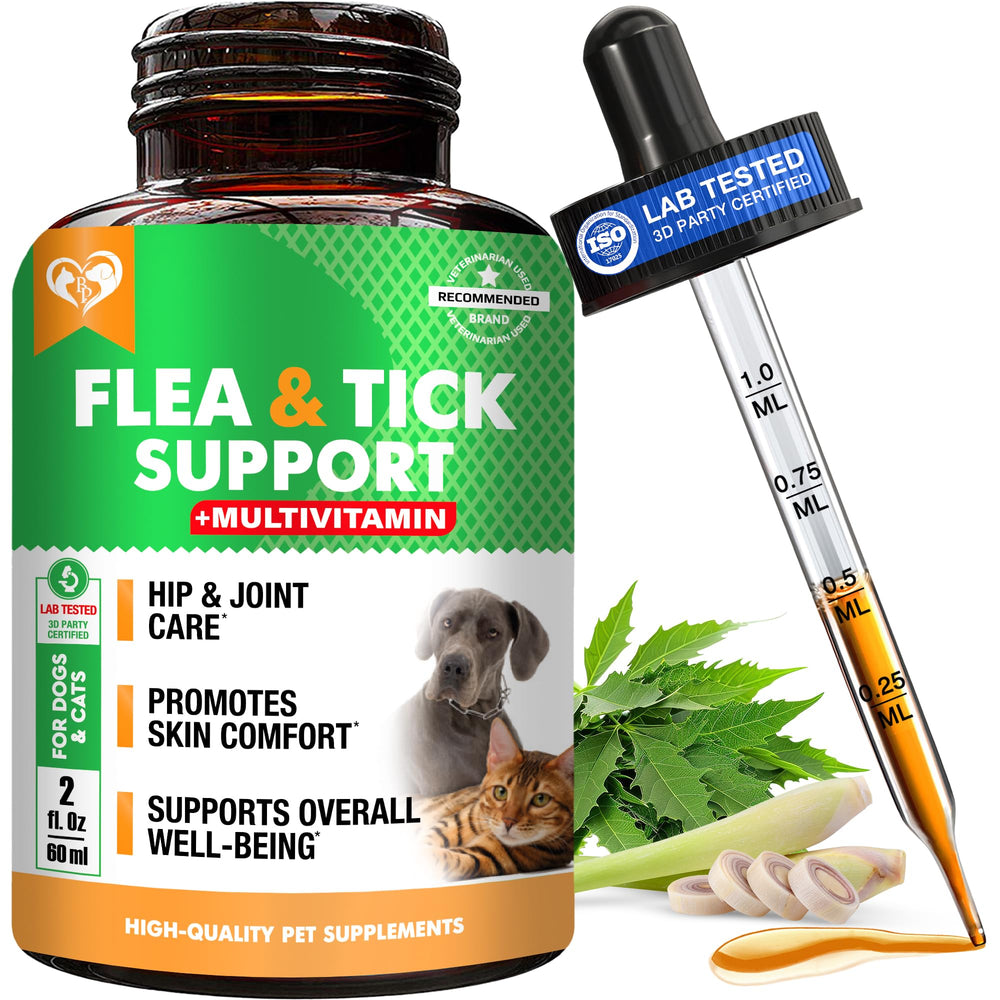 Beloved Pets Oral Flea & Tick Drops bottle for convenient daily protection.