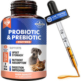 Beloved Pets probiotics bottle pour supports easy daily administration for dogs and cats.