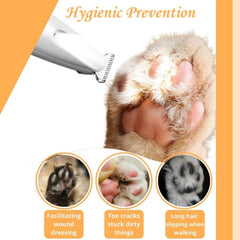 Belvedir Cat Trimmer LED light improves visibility during grooming.