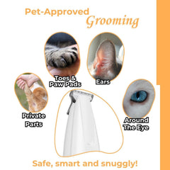 Belvedir Cat Trimmer precision blades close-up for scratch-free paw and fur work.