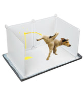 Bencacawinstyle dog litter box with high walls for mess-free indoor use