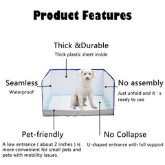 Bencacawinstyle pee pad holder tray with clips to secure pads