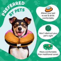 BENCMATE donut collar texture emphasizes gentle protection and bite resistance