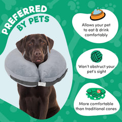 BENCMATE adjustable neck strap on dog cone collar for secure fit