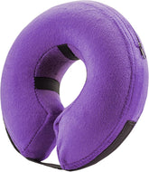 BENCMATE inflatable dog cone collar front view shows comfortable protection for pets