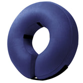 BENCMATE inflatable cone collar in navy blue offers comfortable fit.