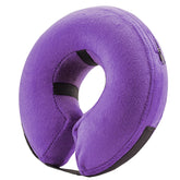 BENCMATE inflatable dog cone collar in purple provides comfortable protection.