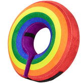 BENCMATE inflatable dog cone rainbow for comfortable post-surgery use