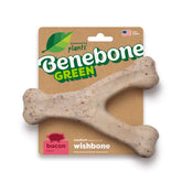 Benebone Green Wishbone plant-based materials provide safe, long-lasting chewing for medium dogs.