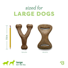 Made in the USA, durable nylon chew for heavy chewers