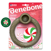 Benebone Peppermint Ring holiday packaging highlights mint appeal