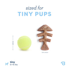Benebone Puppy Fishbone is made in the USA for durability.