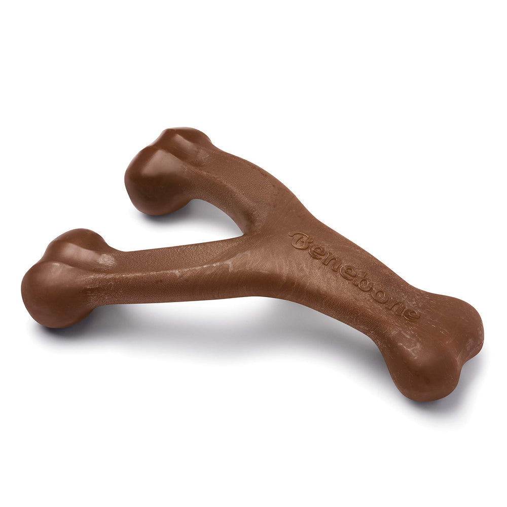 Benebone Wishbone durable dog chew with real peanuts for aggressive chewers.