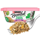 Beneful Freshly Prepared Blends with salmon shreds visible for a protein-rich meal