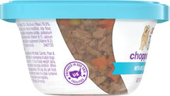 Sealable Beneful tub preserves freshness between feedings.