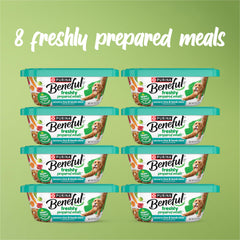 Beneful Lamb Stew tub with gravy shows savory moisture to entice meals.