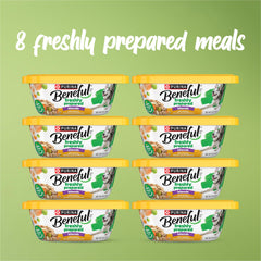 Beneful resealable-container shows freshness and easy portioning.
