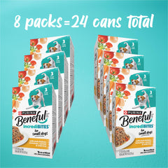 3-ounce Beneful can label highlights real nutrition.