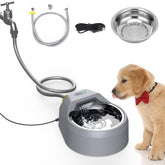 BENTOPAL dog water fountain connects to faucet for constant fresh water
