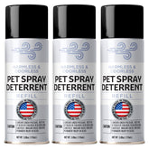 Berkland SSSCat refill three-pack sprays for humane boundary training.