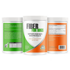 Bern Dog Brand Fiber for Dogs close-up shows powder texture and natural ingredients