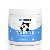 BERSEG KittySupps Taurine Powder container for easy daily dosing in cats.