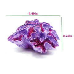 Besimple purple coral ornament is safe for fish and easy to clean.