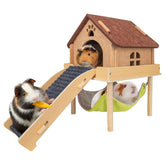 BESNEW 3-in-1 enlarged guinea pig hammock offers a cozy resting spot for your pet.