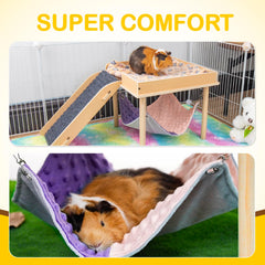 BESNEW easy-assemble hideout with fixed top fence and sturdy legs.