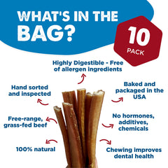 Best Bully Sticks 10-count pack image β durable, protein-rich treat for daily rewards.