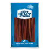 Best Bully Sticks 12-inch dog chews pack offers a long-lasting natural treat for large dogs.
