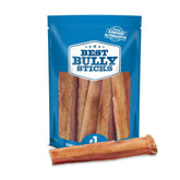 Best Bully Sticks 6-inch thick chew for large dogs promotes durable chewing and long-lasting entertainment.