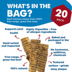 Best Bully Sticks beef trachea chew pack shot for dog-friendly chewing.