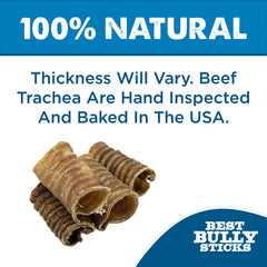 Bag of Best Bully Sticks beef trachea chews for dogs, grain-free and single-ingredient