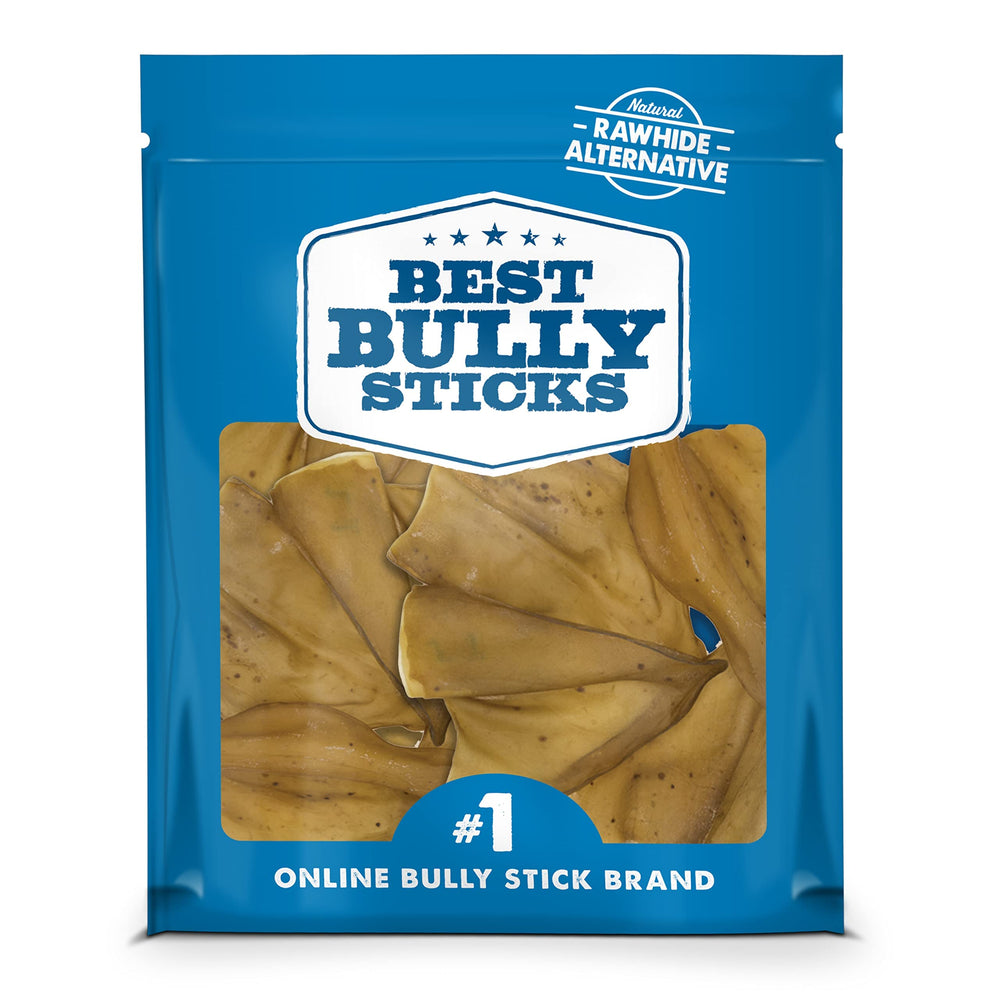 Best Bully Sticks cow ears pack-front shows natural treat for daily chewing.
