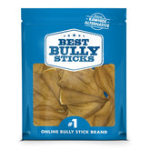 Best Bully Sticks cow ears pack-front shows natural treat for daily chewing.