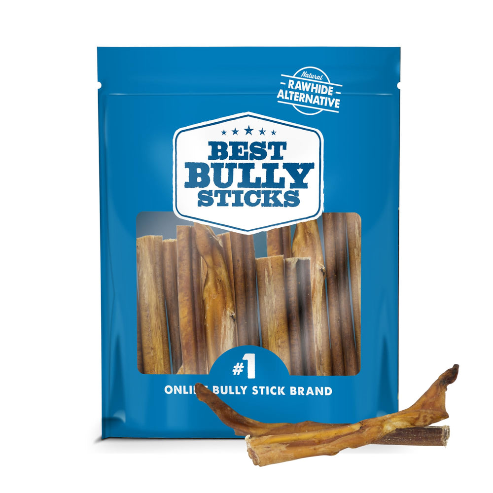 Best Bully Sticks odorless 4-8 inch bully stick for dogs, odor-free chew.