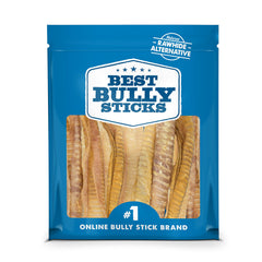 Best Bully Sticks premium 12-inch beef trachea packaging showcases all-natural, single-ingredient chew