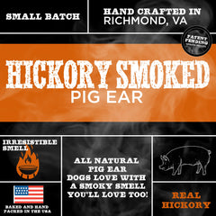 Best Bully Sticks smoked pig ears packaging highlighting natural ingredients.