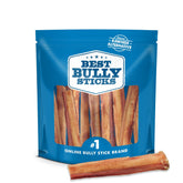 Best Bully Sticks thick 6-inch dog chew for large breeds, long-lasting chew.
