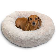 Best Friends by Sheri donut bed front view showing cozy security for small dogs.