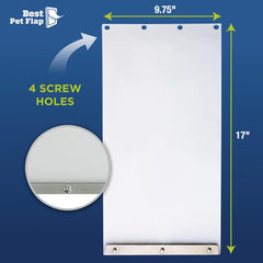 Best Pet Flap XL BPA-free, non-PVC construction adds safety without sacrificing flexibility.