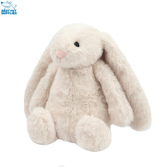 Best Pet Supplies bunny closeup with squeaker highlights sounds that entice dogs during play.