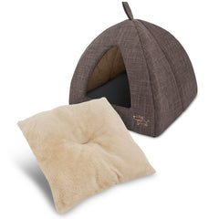 Best Pet Supplies cat bed with removable pillow inside for easy cleaning and quick refresh.