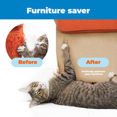 Best Pet Supplies Catify Scratcher custom-fit mat adapts to sofas and corners.