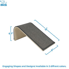 Best Pet Supplies Catify ramp gray side view highlighting furniture-protector design.